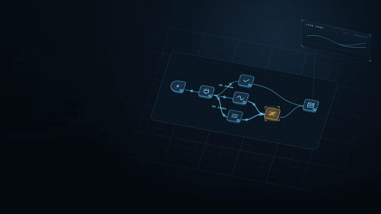Cover picture for Plant calculations rebuilt as reusable n8n nodes, checked 1:1